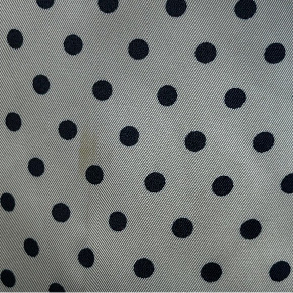 Coco Bianco XL Navy Blue Top with White Polka Dots & High Low Ducktail B… - Picture 6 of 12